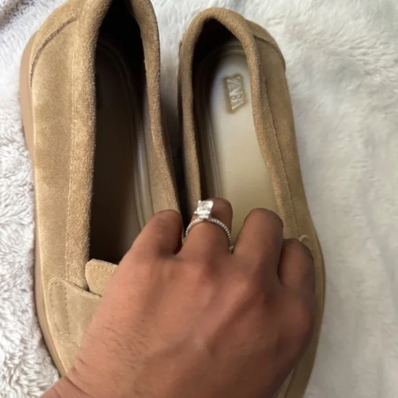 Zara Suede Penny Loafers - Picture 6 of 7